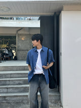 トニ―ハイデンシティー半袖シャツ/Tony High Density Short-Sleeved Shirts (4 colors)