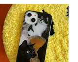 キャットアンドシャンパン iPhoneケース