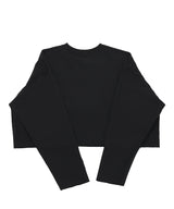 VINTAGE P. DYEING CUT-OUT CROP-TEE (Black) / ビンテージダイングアウトクロップT