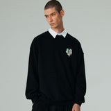 ハートプリンティングスウェット/HEART PRINTING SWEAT SHIRT-BLACK