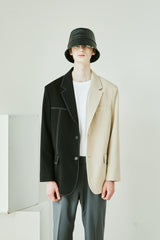 LEATHER CHAIN BUCKET HAT (6538814521462)