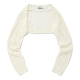 キルシーニットクロップ丈トップセット／KIRSH KNIT CROP TOP SET [IVORY]