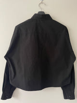 Minimal Big collar cropped shirt (Unisex)
