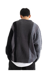 MULTIPLE INCISON CABLE KNIT MFONT002-BK (6645571125366)