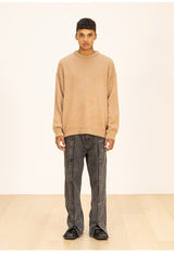ウールソフトモヘアオーバーサイズニット/WOOL SOFT MOHAIR OVERSIZED KNIT