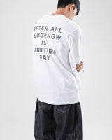 バックレタリングオーバ－Tシャツ