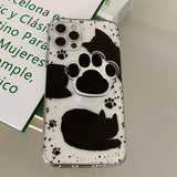 Shawdow Cat Black Acrylic Smart Tok