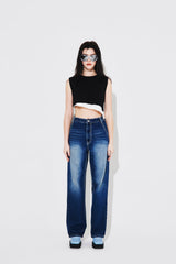カッターノースリーブトップ/CUTTER SLEEVELESS TOP