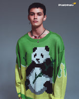 パンダニットトップ/panda knit top