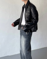ボルトコートレザージャケット / OA bolt coated leather jacket (3 colors)