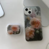 Pink - Rain Flower AirPods Case_matt