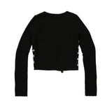 203-LOGO LETTERING PEICE CARDIGAN (6550318219382)