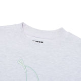 ビッグチェリーホログラムクロップスウェットシャツ / BIG CHERRY HOLOGRAM CROP SWEATSHIRT [MELANGE GRAY]