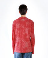 タイダイ 長袖Tシャツ レッド /tiedye long sleeve red (4437318926454)