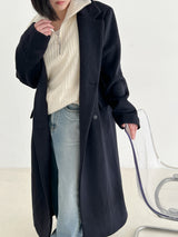 リブハーフジップアップニット/Ribbed Half Zip Up Knit (4color)