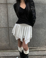 クレープシャーリングTシャツ