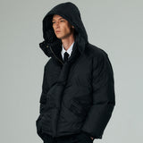 オーバーフィットフードダックダウン/OVERFIT HOOD DUCK DOWN-BLACK
