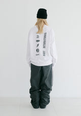 マルチロゴクルーネック / BSR2223FWPO073 MULTI LOGO CREWNECK WHITE
