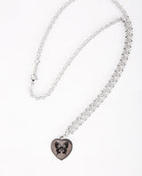 バタフライネックレス/No.9466 butterfly heart necklace