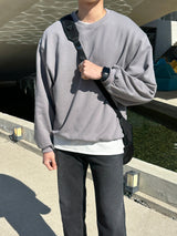 レイヴセミオーバーバルーンスウェットシャツ / Rave Semi-Over Balloon Sweatshirt (8 colors)