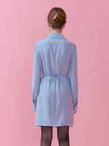 SHIRRING DETAIL COLLAR ONEPIECE_BLUE (6612504346742)