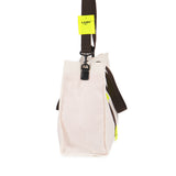 コットン 2WAY キャンバスバッグ / COTTON 2WAY CANVAS BAG-OFF.WHITE+D.BROWN