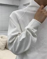 ラグランハイネックオーバーフィットスウェットシャツ/SI Raglan high neck overfit sweatshirt (2 colors)