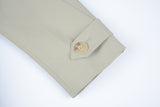 Shirring trench coat khaki