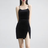 Osh velvet mini dress