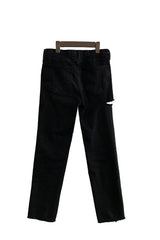 [MADE] Solid Tone Distressed Jeans (6690556444790)
