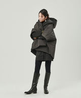 REVERSIBLE PADDING SHAWL_BLACK+GRAY (6636703547510)