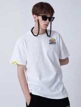 ハンバーガーTシャツ/[ENJOY YOUR MEAL] HAMBURGER 1/2 T-SHIRT_WHITE