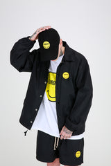 SMILE LOGO BALLCAP (BLACK) (6699085496438)