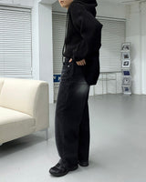 ハイライトブラックジーンズ/TR2428 Highlight Black Jeans