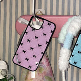 vintage black ribbon case (pink)