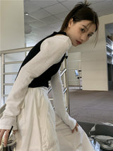 オレオ オープン ショルダー ニット トップ / Oreo open shoulder knit top