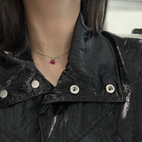 ヌードグラスビーズネックレス / Nude Glass Bead Necklace (10color)