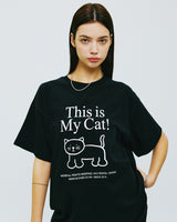 ディスイズマイキャットTシャツ/THIS IS MY CAT TSHIRT-BLACK