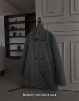 ASCLO Belted Wool P Coat (2color)