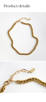 サージカルボールドチェーンネックレス/Surgical bold chain necklace