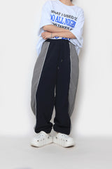 ツートーンカラードストリングパンツ / two-tone colored string pants