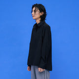 Crinkle Basic Shirts [Black] (6592012124278)