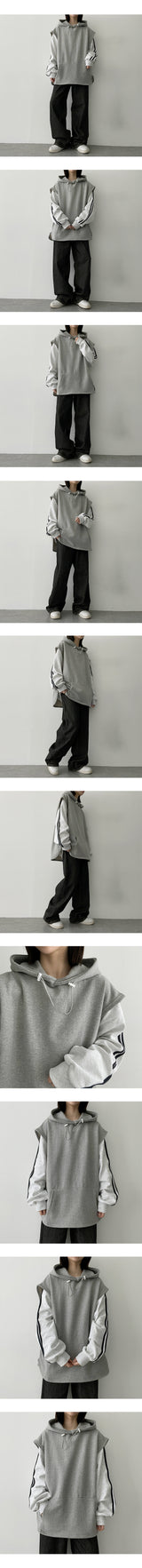 マイストリングフードベスト/Maj String Hooded Vest