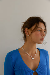 マグネットラブパールネックレス/magnet love pearl necklace