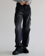 セニティーカーゴパンツ / no.5184 Senity Cargo Pants - Black denim