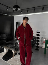 Perfect Velour Hood Zip Up (3color)