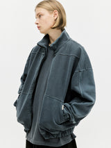Paneled Jacket - Washed Navy