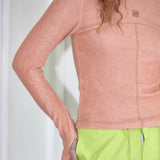 CURVE HIGH NECK LONG SLEEVE_ORANGE