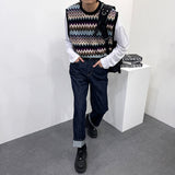 [ユニセックス]アカディアンニットベスト/[Unisex] Acadian knit vest (2 colors)