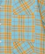 CHECK SHIRT HOODIE BLUE(CV2ESUW320A)